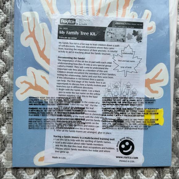 NEW Roylco My Family Tree "All About Me" Kit Educational Activity 12 Projects - Picture 8 of 9